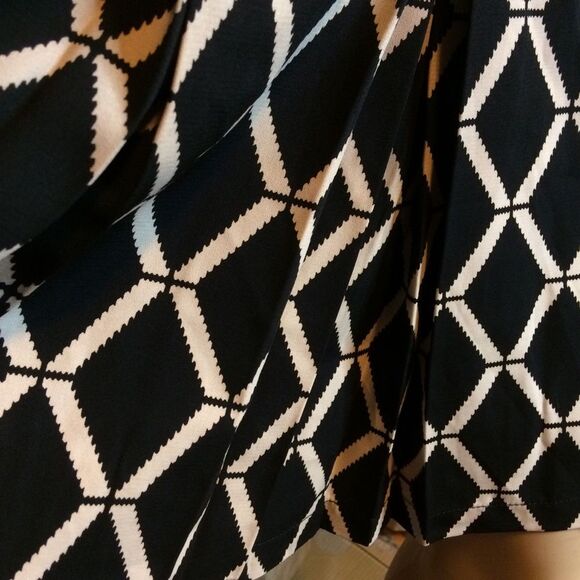 Collective Concepts Pleated Skirt-Diamond Pattern - Picture 8 of 12